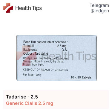 Сіаліс TADARISE 2.5 купити ціна відгуки інструкції