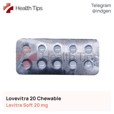 Левітра LOVEVITRA 20 CHEWABLE купити ціна відгуки інструкції
