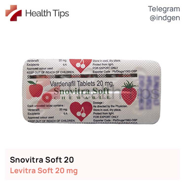 Левітра SNOVITRA SOFT 20 купити ціна відгуки інструкції