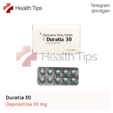 Дапоксетин DURATIA 30 купити ціна відгуки інструкції