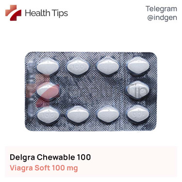 Віагра DELGRA CHEWABLE 100 купити ціна відгуки інструкції