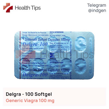 Віагра DELGRA 100 SOFTGEL купити ціна відгуки інструкції